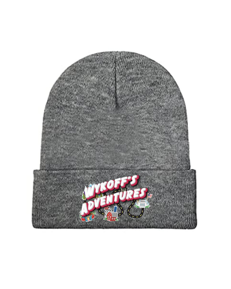 Wykoffs Adventures Gray Knit Beanie Hat