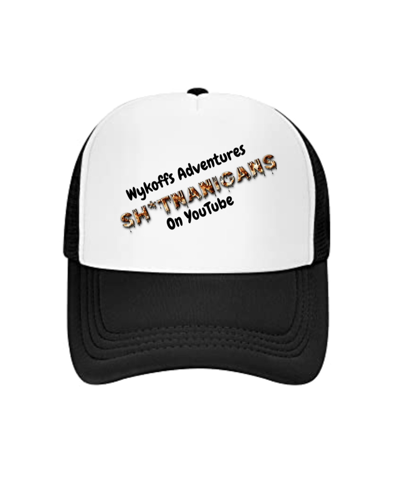 Wykoffs Adventures Black Hat with Shitnanigans Text